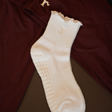 Ruffled Everyday Grip Sock